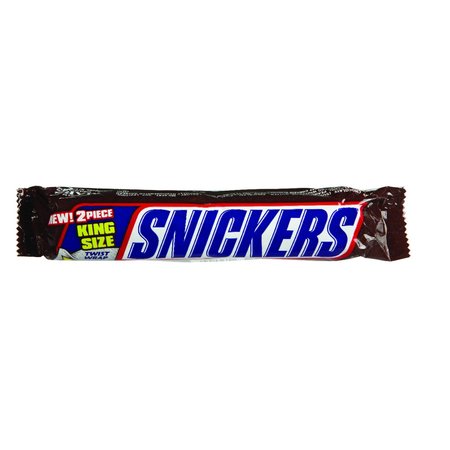 SNICKERS King Size Milk Chocolate Peanuts Caramel Nougat Candy Bar 3.29 oz 221584